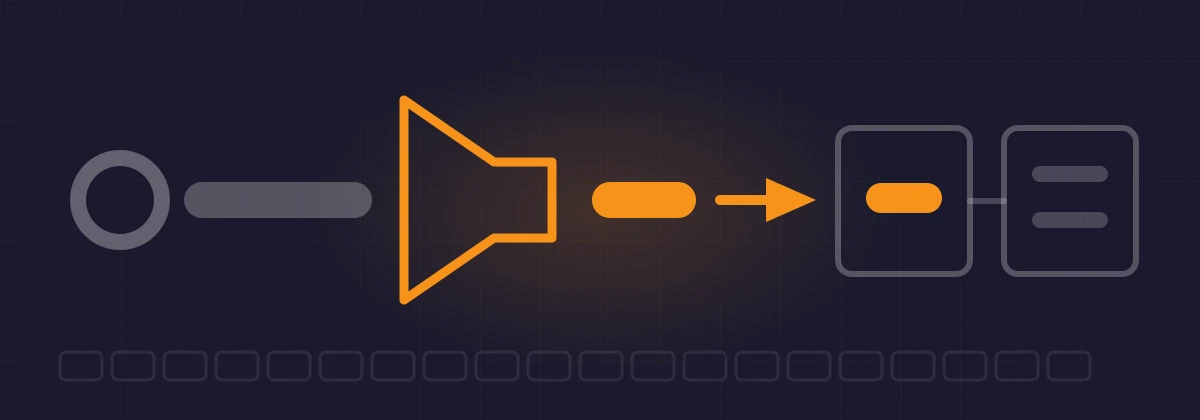 A public key passes through a hash and comes out as a short value; that short value, not the key, is what the block stores.